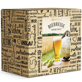 BOXILAND® Bier Geschenk Probierset [INKL. BIER-BROSCHÜRE] – Bier Set Bier Tasting – Bier Probierset besonderes Bier – Biertasting Bier Geschenke für Männer – Geschenk Biere aus aller Welt (6 × 0,33l)