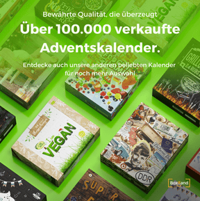 BOXILAND® Vegan Adventskalender 2026 Bio 24 pflanzliche Snacks Süßigkeiten