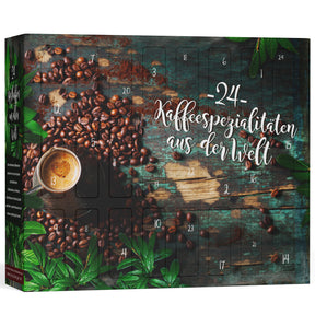 BOXILAND® Kaffee ganze Bohne Adventskalender 2026 mit 24 Sorten Fairtrade