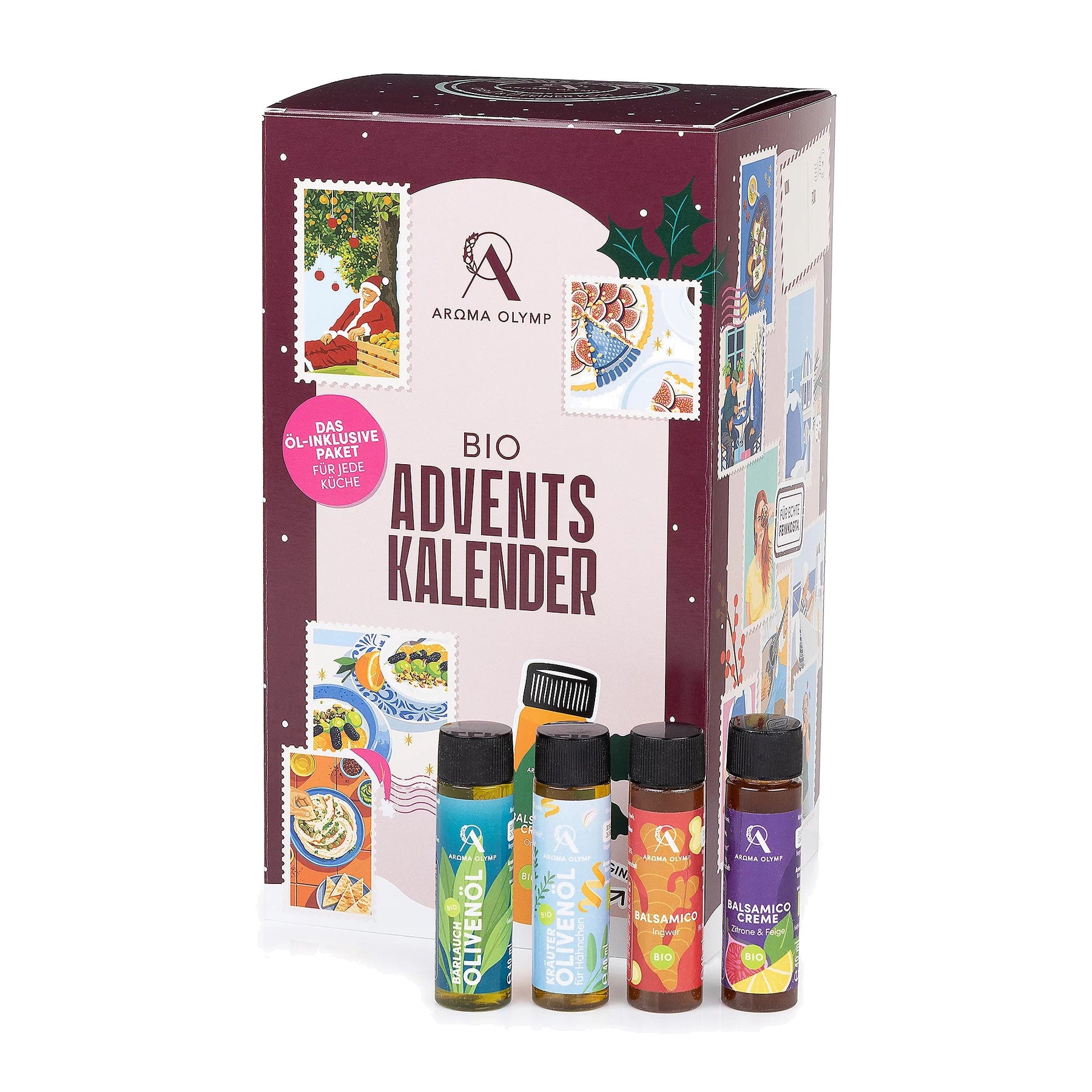 Bio Feinkost Adventskalender 2026 – 24 Türchen mit Balsamico,Olivenöl,Honig