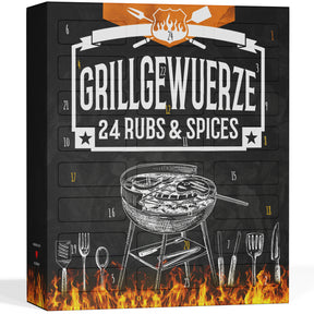BOXILAND® BBQ Adventskalender 2026 – 24 Bio Grillgewürze & Rubs Gewürzsalze