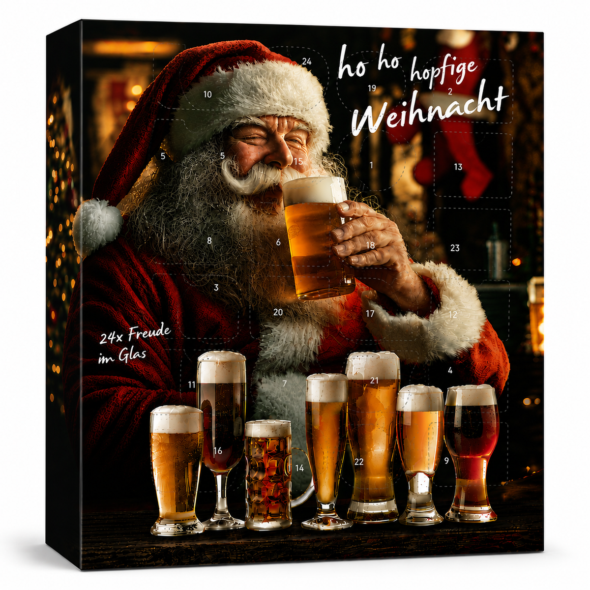 BOXILAND® Bier Adventskalender 2026 – 24 Biere international 0,33 l Bierset