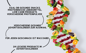 Adventskalender 2024 mit gesunden Snacks