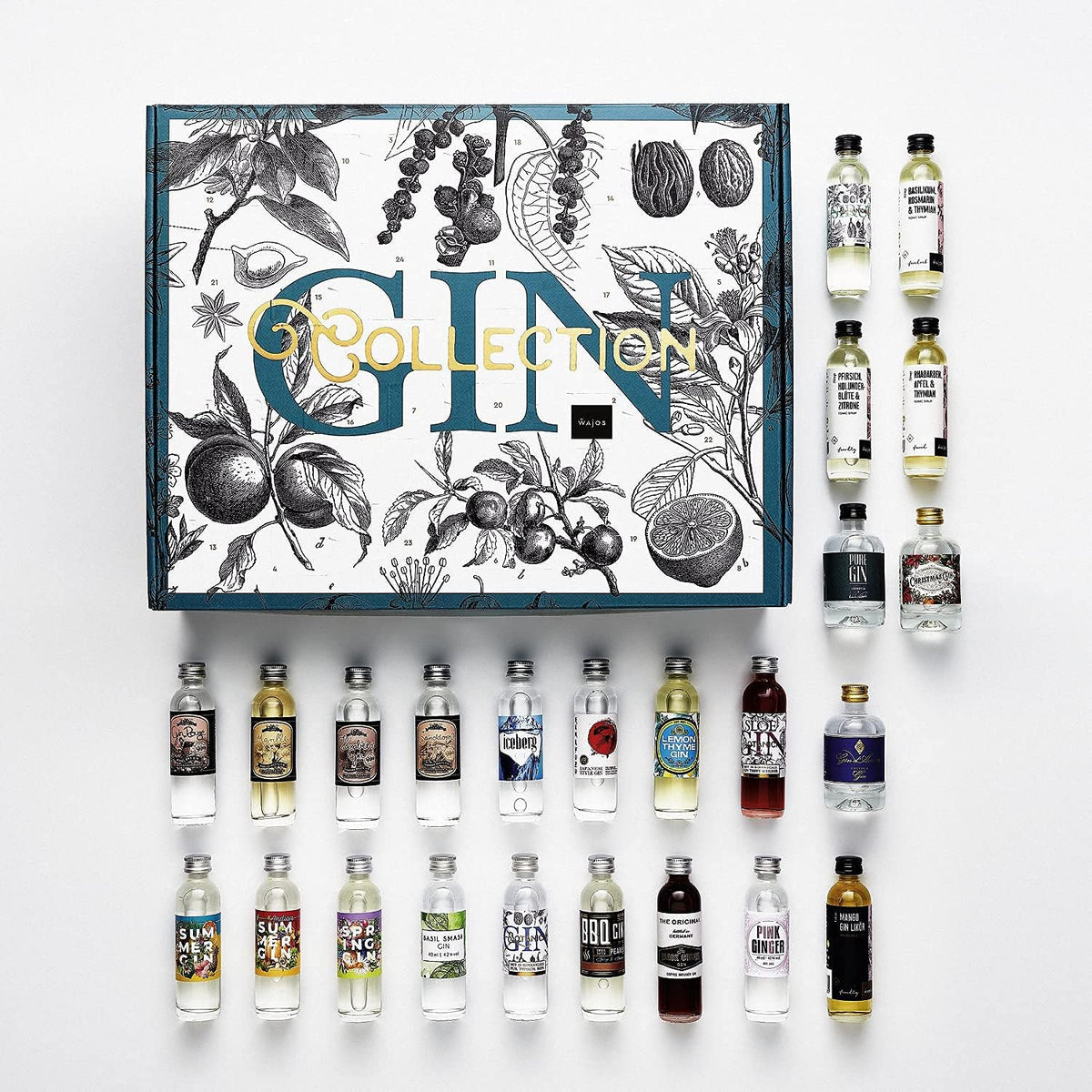 Gin Collection Adventskalender 2026 mit 24 x 0,04 l Gin & Tonic-Sirup ab 18