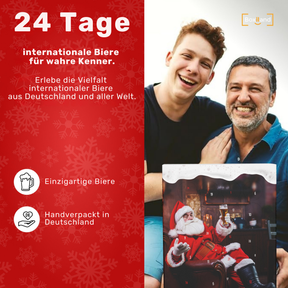 BOXILAND® Bier Adventskalender 2026 – 24 Biere international 0,33 l Bierset