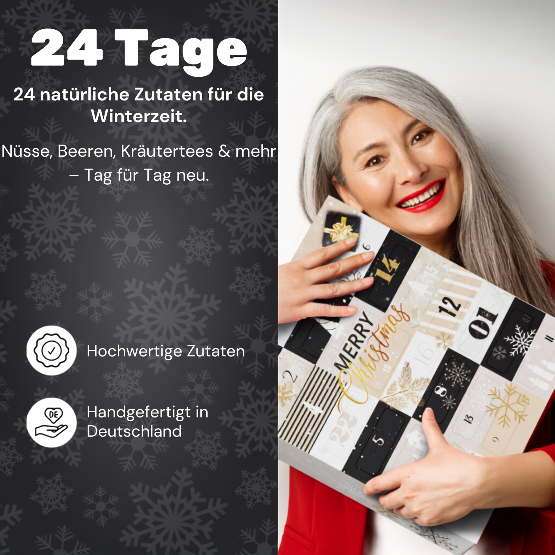 BOXILAND® Gesund durch den Winter Adventskalender 2026 Bio Kräutertee Nüsse
