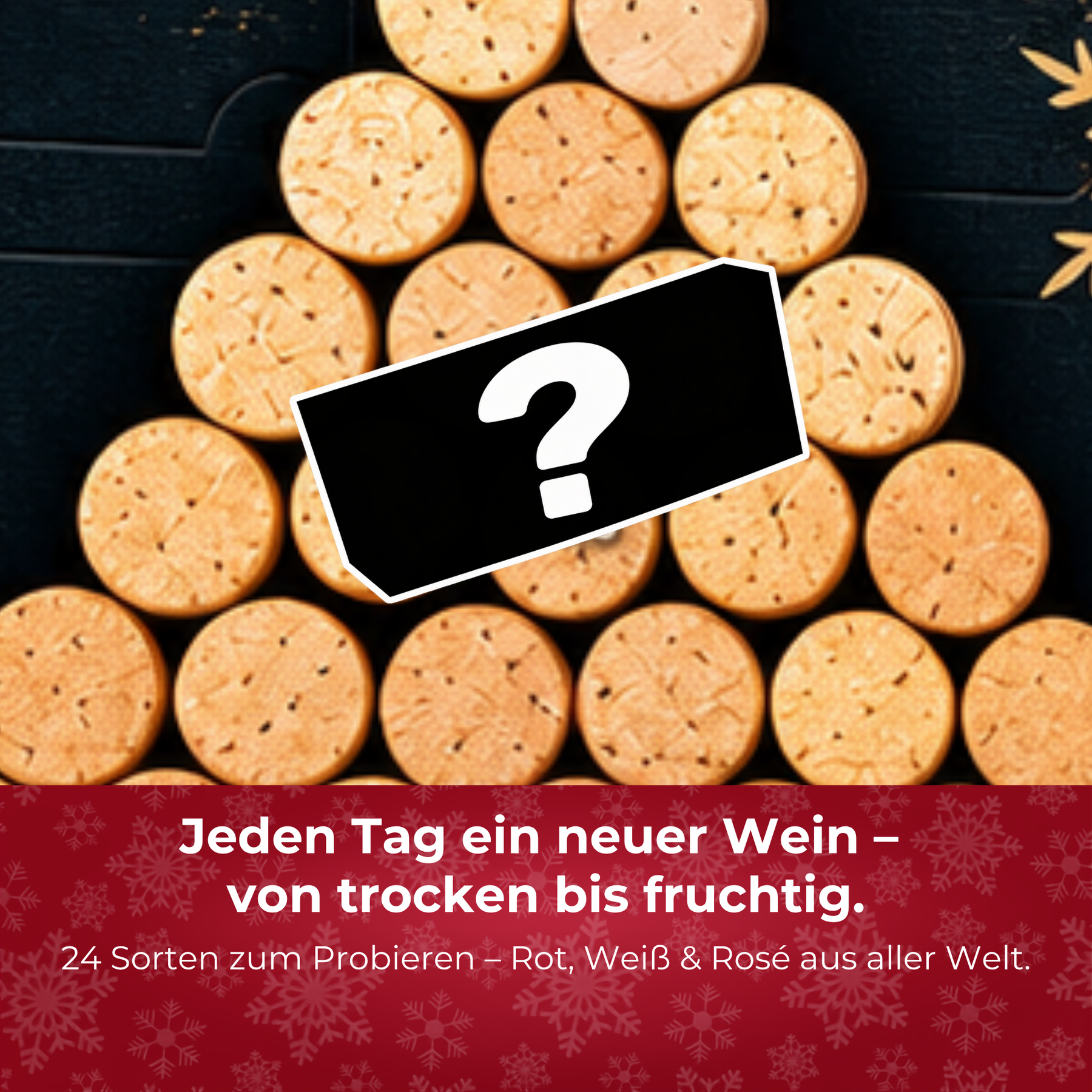 BOXILAND® Wein Adventskalender 2026 – 24 Weine 0,25 l Rotwein Weißwein Rosé