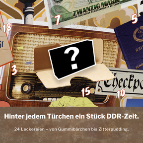 BOXILAND® Ostalgie DDR Adventskalender 2026 mit 24 Ostsüßigkeiten Klassiker