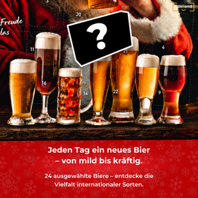 BOXILAND® Bier Adventskalender 2026 – 24 Biere international 0,33 l Bierset