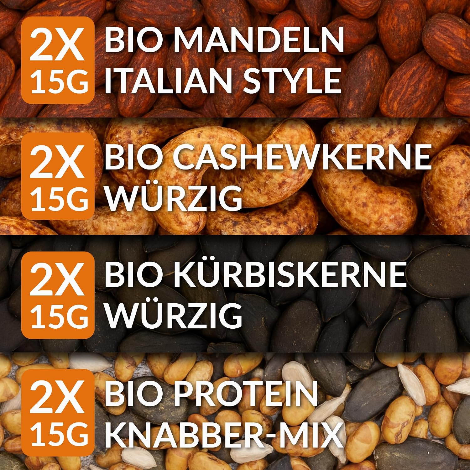 Merry Fitness Adventskalender 2026 mit 24 herzhaften Bio-Snacks vegan Nüsse