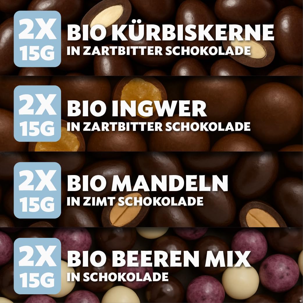 BOXILAND® Vegan Christmas Adventskalender 2026 – 24 vegane Bio-Schokosnacks