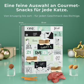 BOXILAND® Katzen-Adventskalender 2026 – 24 Katzensnacks Leckerli 16 Sorten