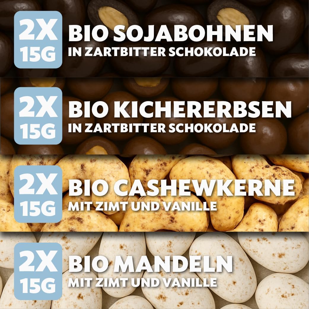 BOXILAND® Vegan Christmas Adventskalender 2026 – 24 vegane Bio-Schokosnacks
