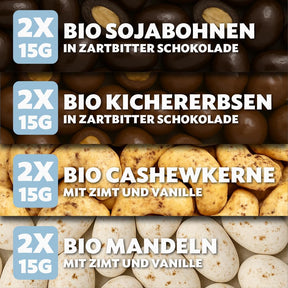 BOXILAND® Vegan Christmas Adventskalender 2026 – 24 vegane Bio-Schokosnacks