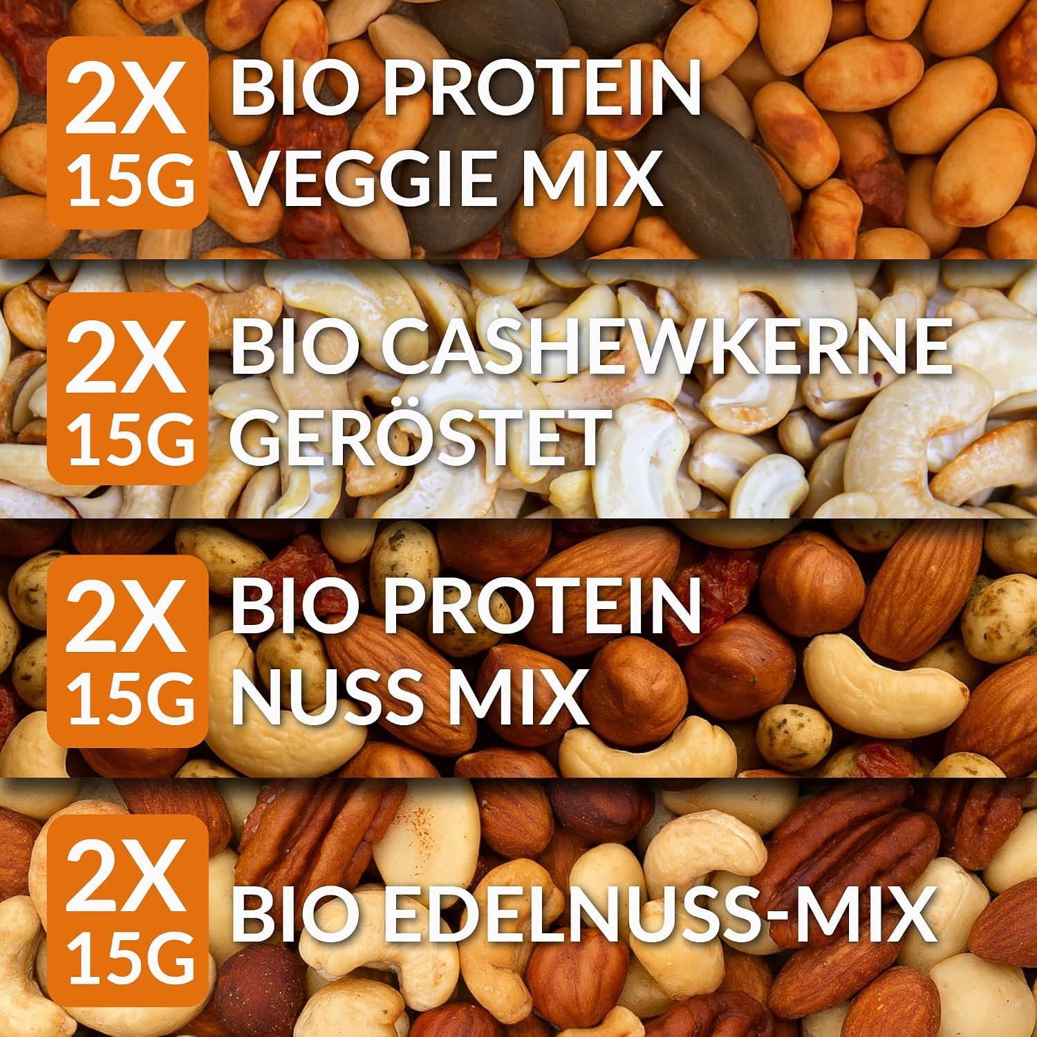 Merry Fitness Adventskalender 2026 mit 24 herzhaften Bio-Snacks vegan Nüsse