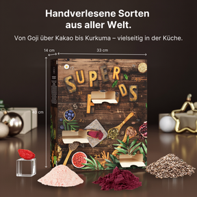 BOXILAND® Superfood Adventskalender 2026 Bio 24 Sorten Acai Chia Spirulina