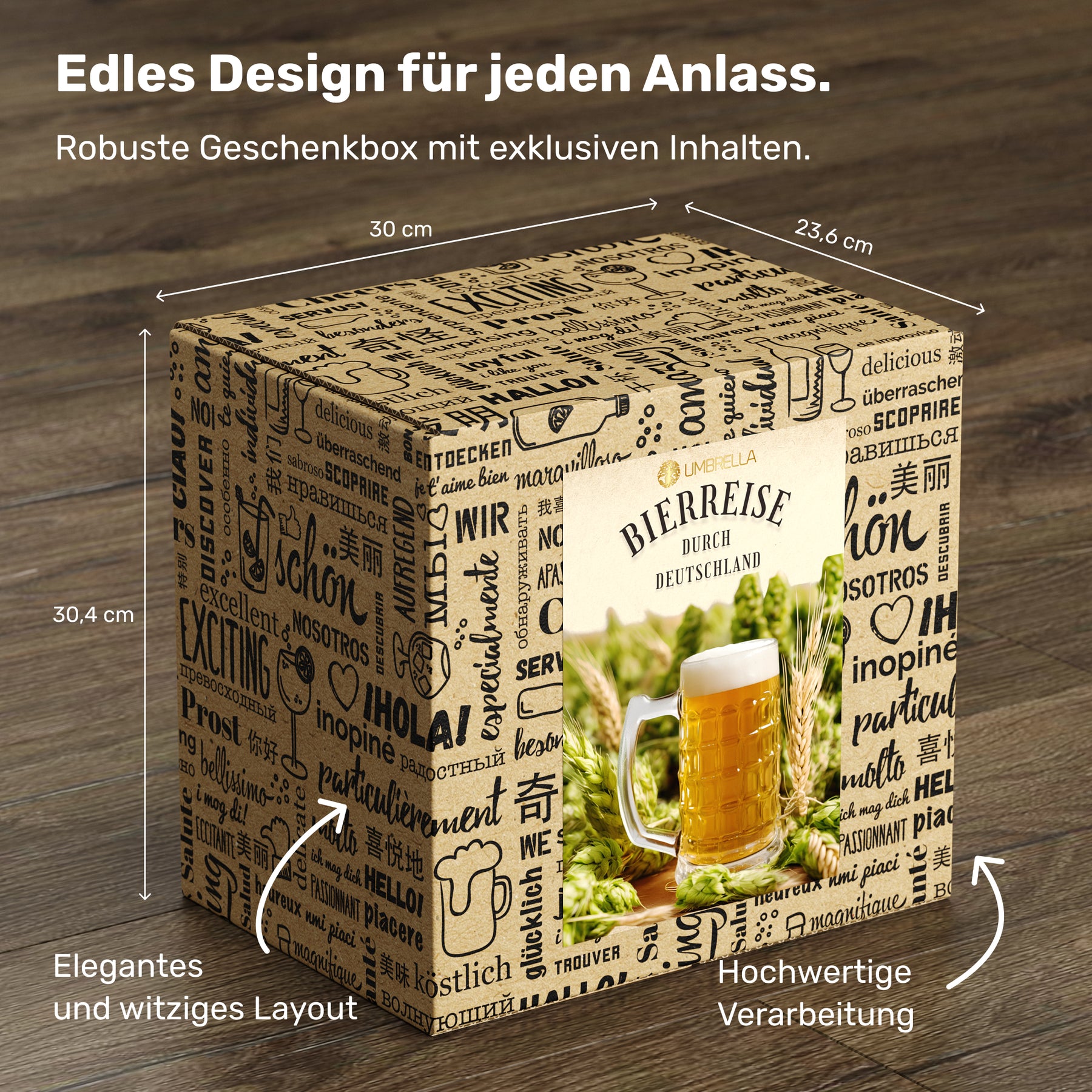 BOXILAND® Bier Geschenk Probierset [INKL. BIER-BROSCHÜRE] – Bier Set Bier Tasting – Bier Probierset besonderes Bier – Biertasting Bier Geschenke für Männer – Geschenk Biere aus Deutschland (6 × 0,33l)