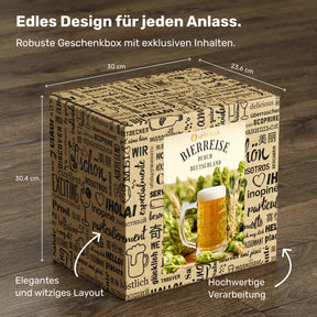 BOXILAND® Bier Geschenk Probierset [INKL. BIER-BROSCHÜRE] – Bier Set Bier Tasting – Bier Probierset besonderes Bier – Biertasting Bier Geschenke für Männer – Geschenk Biere aus Deutschland (6 × 0,33l)