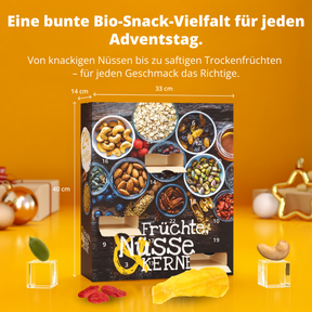 BOXILAND® Früchte Nüsse & Kerne Adventskalender 2026 Bio 24 Snacks Nussmix