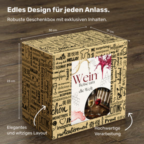 BOXILAND® Wein Geschenk Set [ERSTKLASSIGES WEINPROBE SET] – Weingeschenke für Frauen & Männer – Weinset Geschenk – Rotweine & Weißweine Set Geschenkbox – Wine Tasting Set Weinpaket Box (6x0,25l)