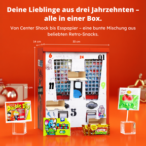 BOXILAND® Nostalgie Adventskalender 2026 mit 24 Retro-Süßigkeiten Klassiker