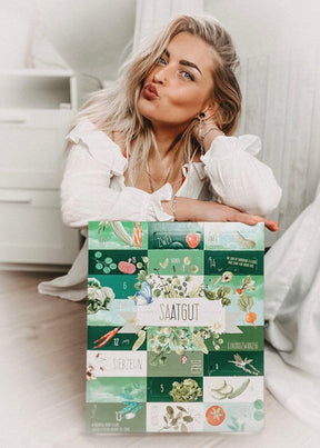 BOXILAND® Saatgut Adventskalender 2025 [24 SORTEN GEMÜSE, KRÄUTER, OBST] – Adventskalender 2025 Saatgut Garten – Adventskalender Samen 2025 Pflanzen – Adventskalender für Gartenfreunde und Gärtner