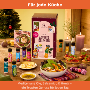 Bio Feinkost Adventskalender 2026 – 24 Türchen mit Balsamico,Olivenöl,Honig