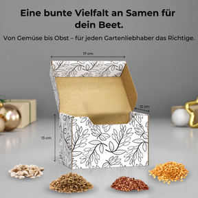 BOXILAND® Saatgut Adventskalender 2026 – 24 Sorten Gemüse Kräuter Obst
