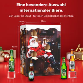 BOXILAND® Bier Adventskalender 2026 – 24 Biere international 0,33 l Bierset
