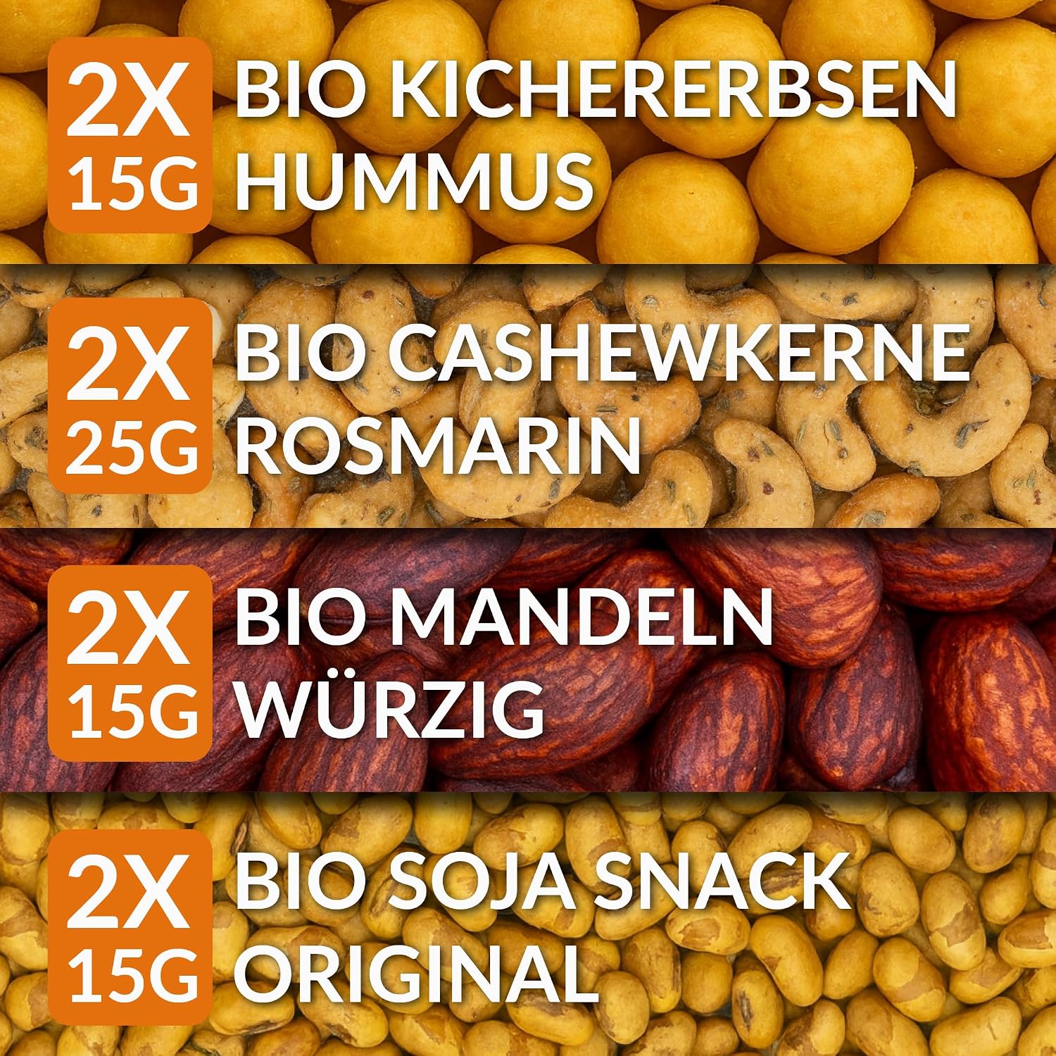 Merry Fitness Adventskalender 2026 mit 24 herzhaften Bio-Snacks vegan Nüsse