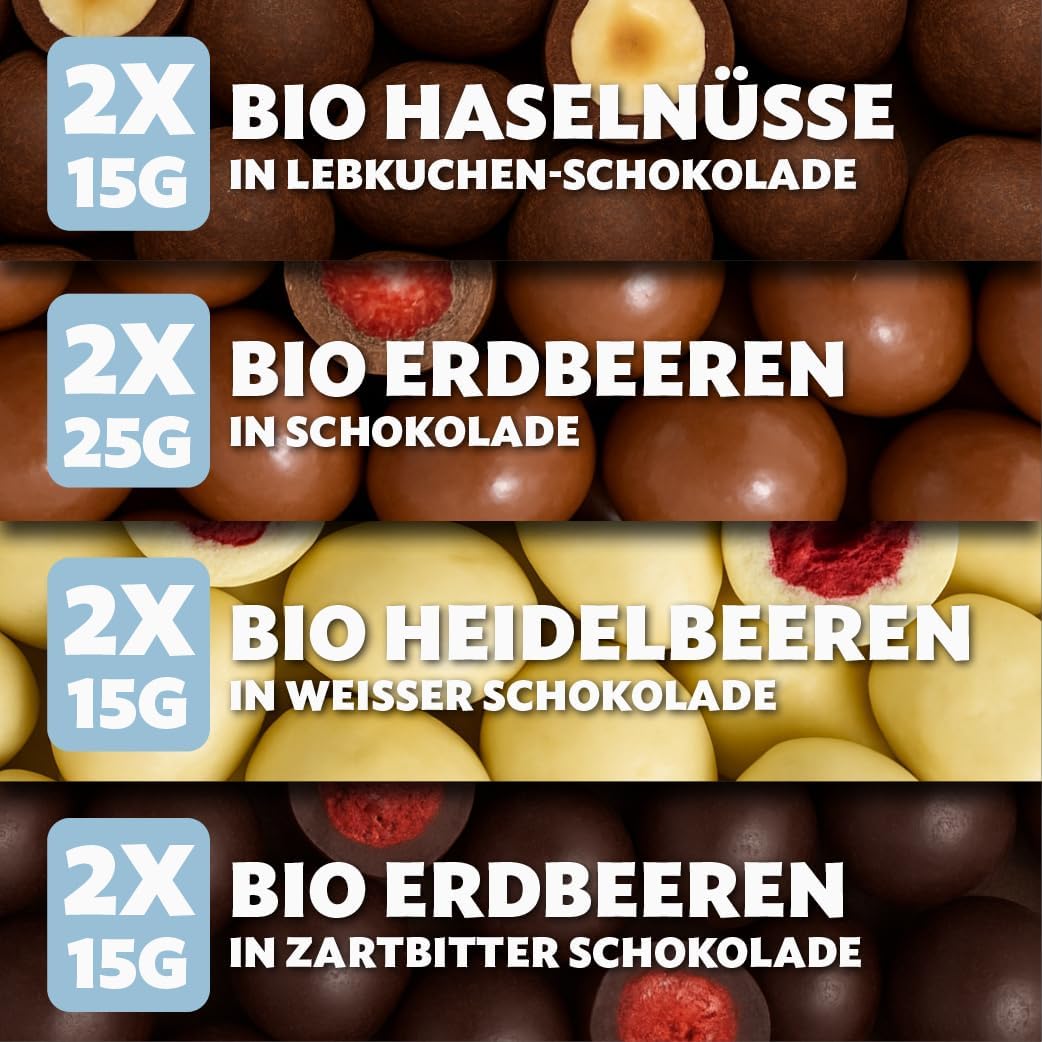 BOXILAND® Vegan Christmas Adventskalender 2026 – 24 vegane Bio-Schokosnacks