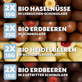 BOXILAND® Vegan Christmas Adventskalender 2026 – 24 vegane Bio-Schokosnacks