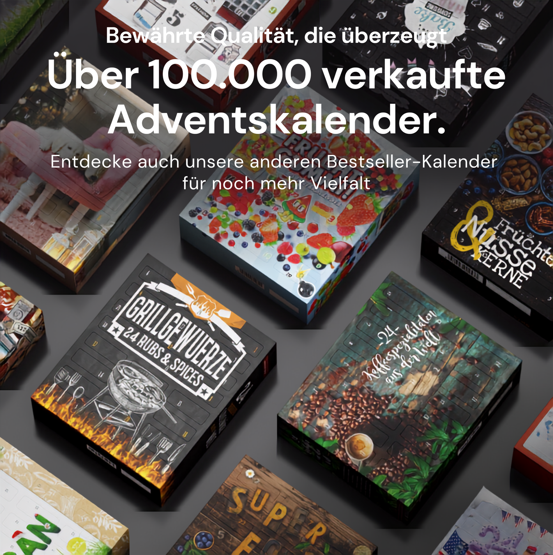 BOXILAND® BBQ Adventskalender 2026 – 24 Bio Grillgewürze & Rubs Gewürzsalze