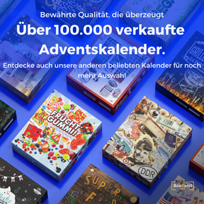 BOXILAND® Fruchtgummi Adventskalender 2026 – 24 Sorten süß & sauer Naschbox