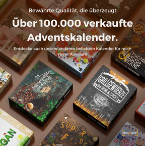 BOXILAND® Gemahlener Kaffee Adventskalender 2026 – 24 Sorten Fairtrade