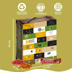 Adventskalender 2024 mit gesunden Snacks