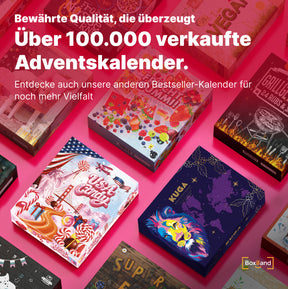 BOXILAND® US Sweets Adventskalender 2026 – 24 amerikanische Süßigkeiten USA