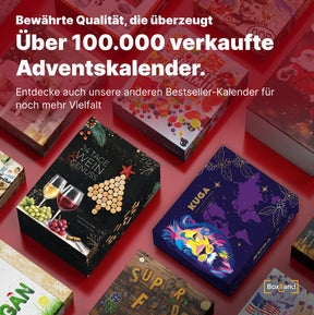 BOXILAND® Wein Adventskalender 2026 – 24 Weine 0,25 l Rotwein Weißwein Rosé