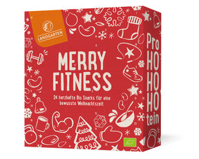 BIO Adventskalender 2025 Merry Fitness – herzhafte Snacküberraschungen | Nüsse, Saaten, Protein | Für Sportbegeisterte & bewusste Ernährung | Vegan, ballaststoffreich