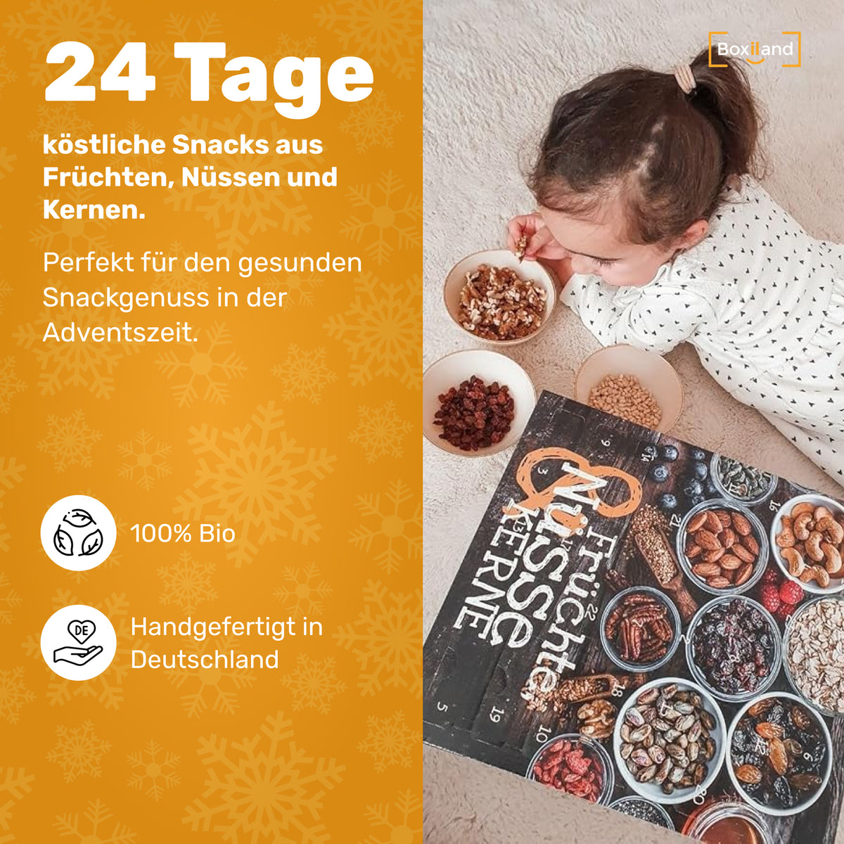 Früchte, Nüsse, Kerne Bio Adventskalender 2024