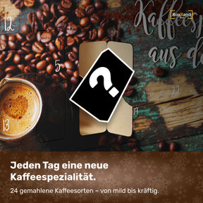 Adventskalender 2024 Kaffee mit gemahlenen Bohnen Kaffee