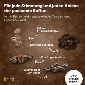 Adventskalender 2024 Kaffee mit gemahlenen Bohnen Kaffee