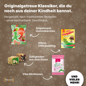 DDR Adventskalender mit 24 Ostdeutschen Produkten